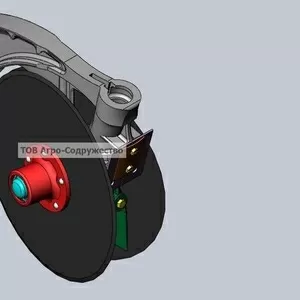  Сошник в сборе двухстрочный Н 105.04.000 для сеялок СЗ Червона Зирка