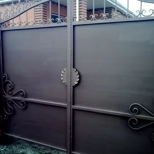 Ворота,  двери. калитки из металла