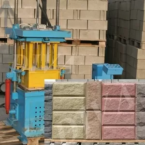 Вибропресс для блоков с колотой фактурной поверхностью