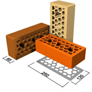 кирпич пустотелый керамический 