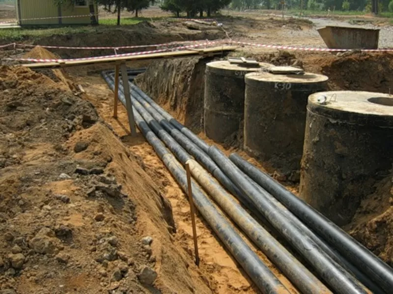 Прокладка водопровода и канализации 