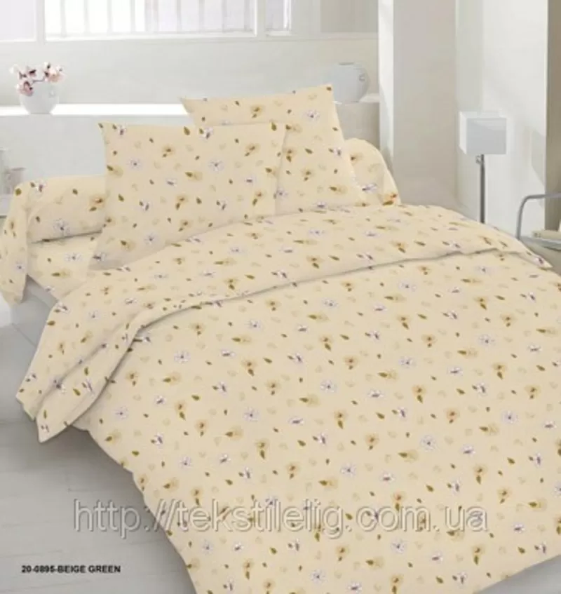 Полуторный комплект постельного белья из сатина  2