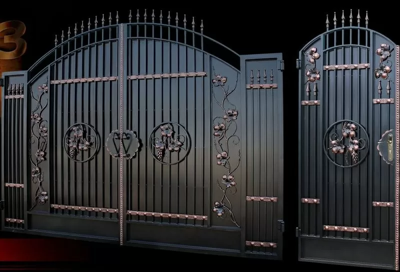 Ворота,  двери. калитки из металла 5