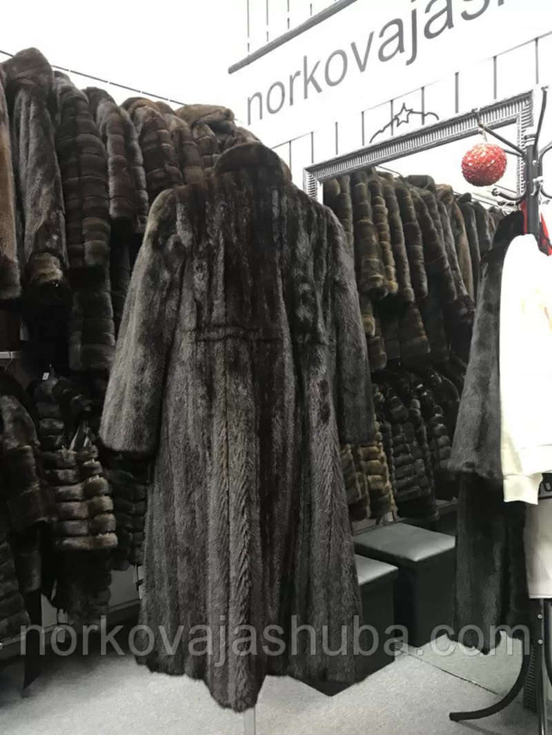 Новая норковая шуба трапеция 2