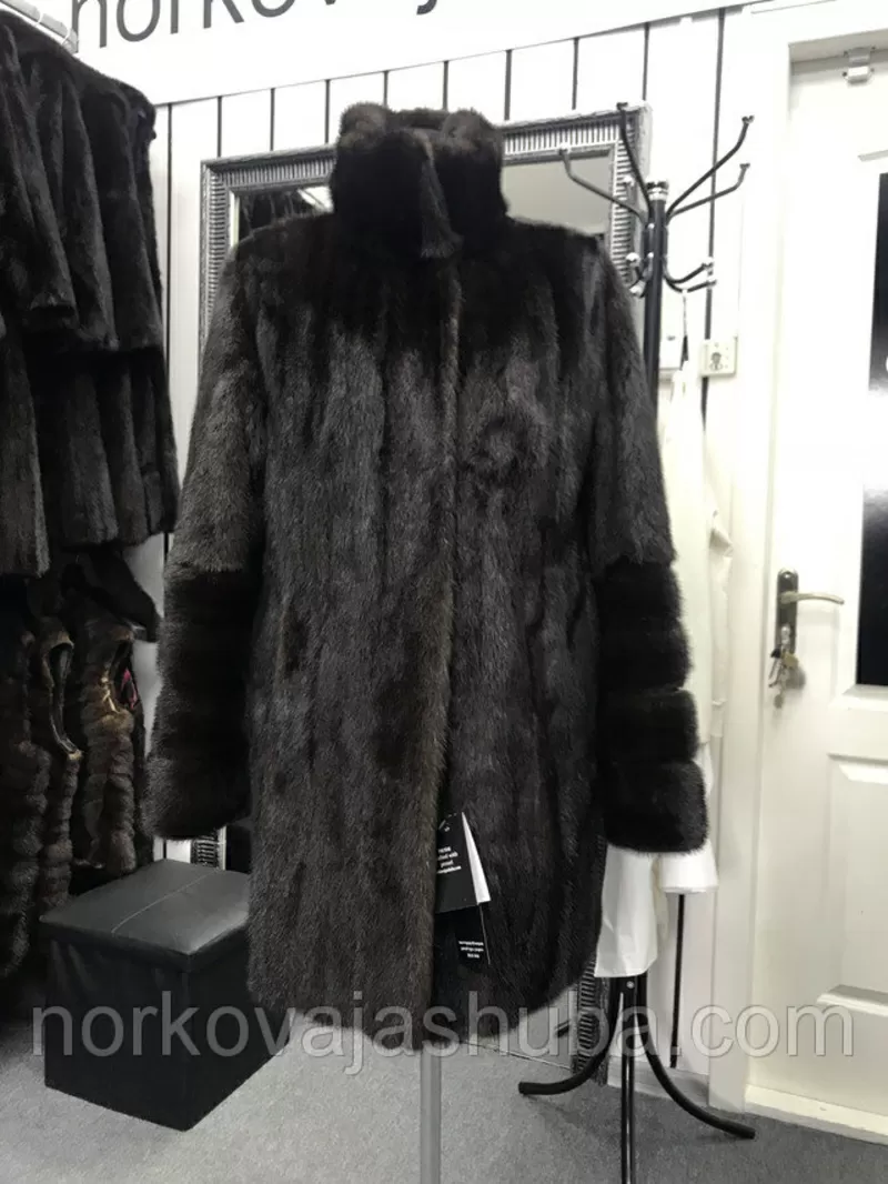Купить женскую норковую шубу полушубок размер 42 44 4