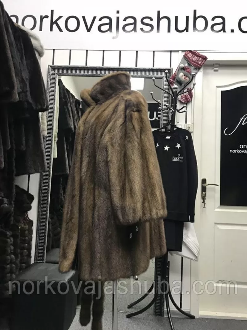 Норковая шуба женская под пояс 46 48 50 52 размеры распродажа 5