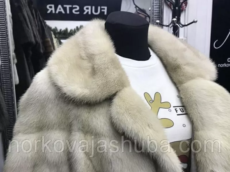 Норковая шуба виолет поперечка 42 44 размеры 3