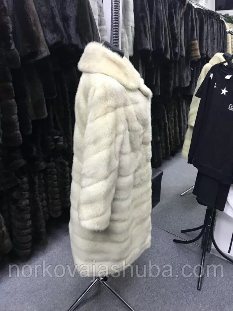 Норковая шуба виолет поперечка 42 44 размеры 4