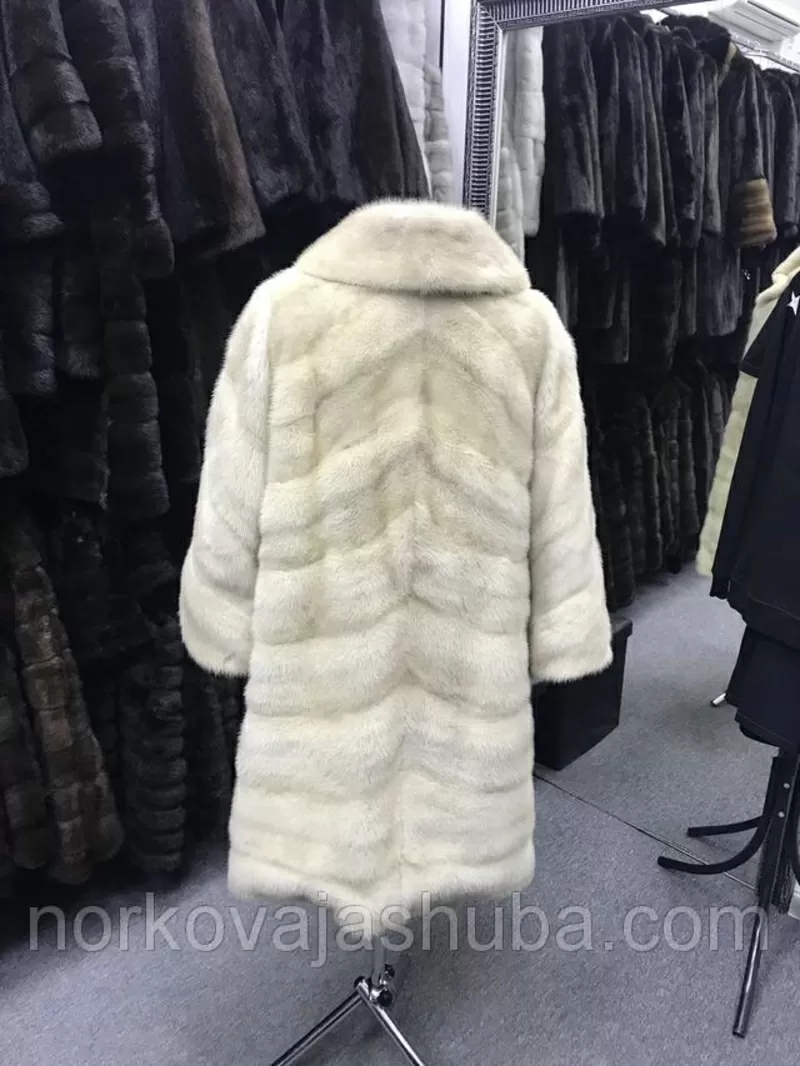 Норковая шуба виолет поперечка 42 44 размеры 5