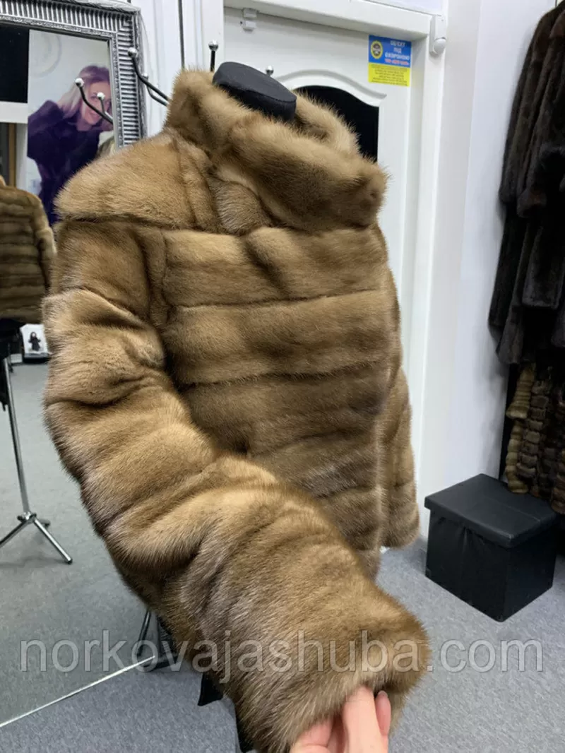 Роскошная норковая шуба размер 44 46 поперечка автоледи 3