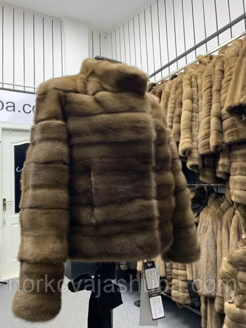 Роскошная норковая шуба размер 44 46 поперечка автоледи 4