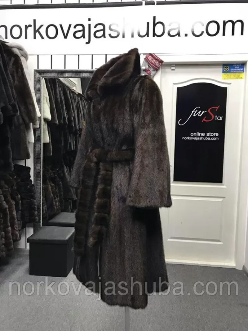Фирменная шуба норковая размер 42 44 4