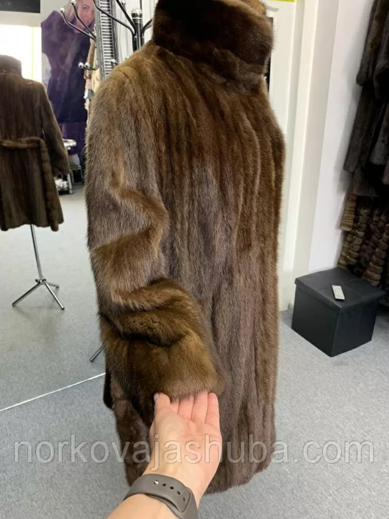 Роскошная шуба норковая под пояс размер 44 46 скидки 2