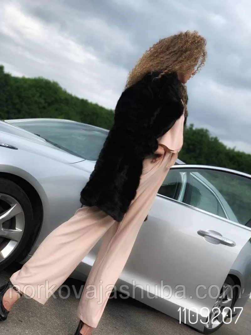 Женская шуба норковая френч поперчека размер 44 46