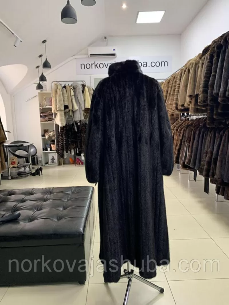 Женская длинная шуба норковая размер 56 58 3