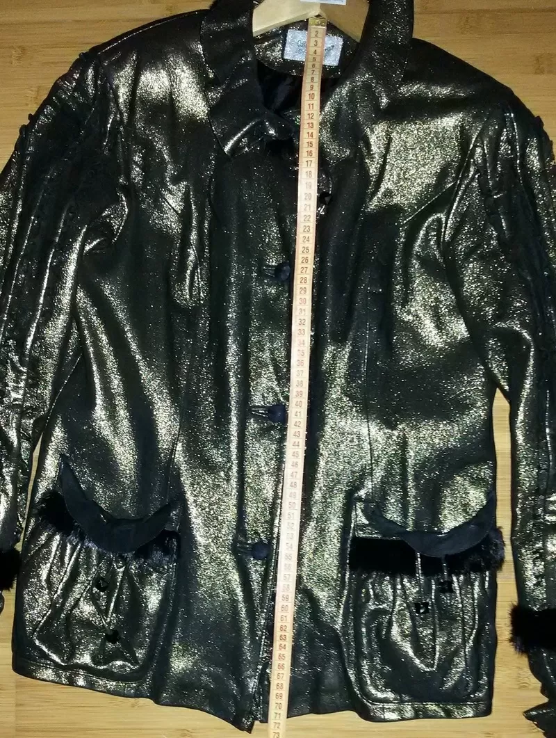 Куртка кожаная Culliano Bravo,  с отделкой из норки, пр-ва Италия  5