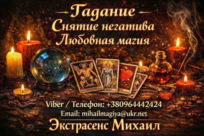 Экстрасенс Николаев. Любовная магия,  гадание,  снятие негатива.