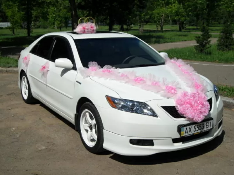 Белоснежные свадебные автомобили.  2